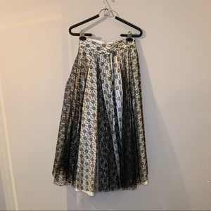 Vintage Lace Overlay Skirt